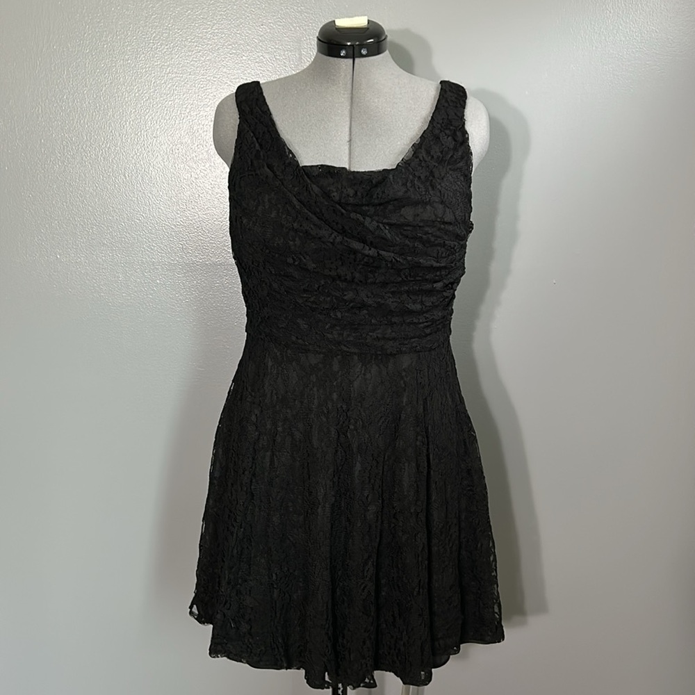 Express 12 little black dress lace